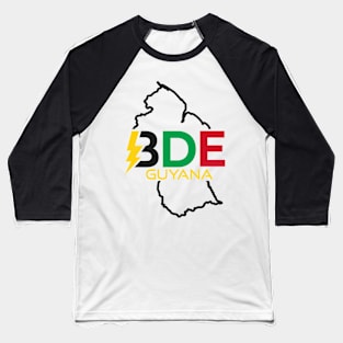 BDE Guyana Front Back Baseball T-Shirt